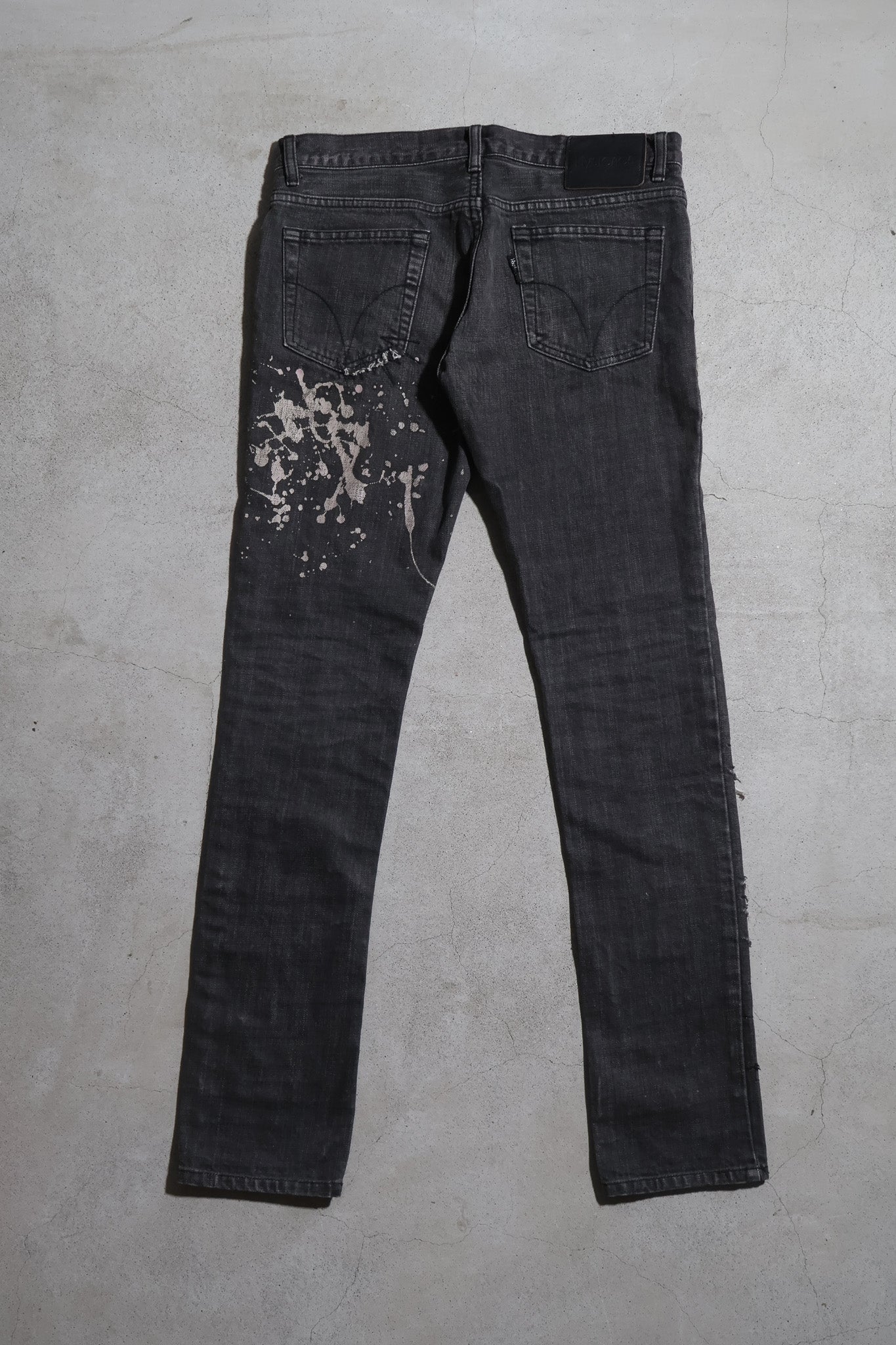 Hysteric Glamour Paint Splatter Crash Denim