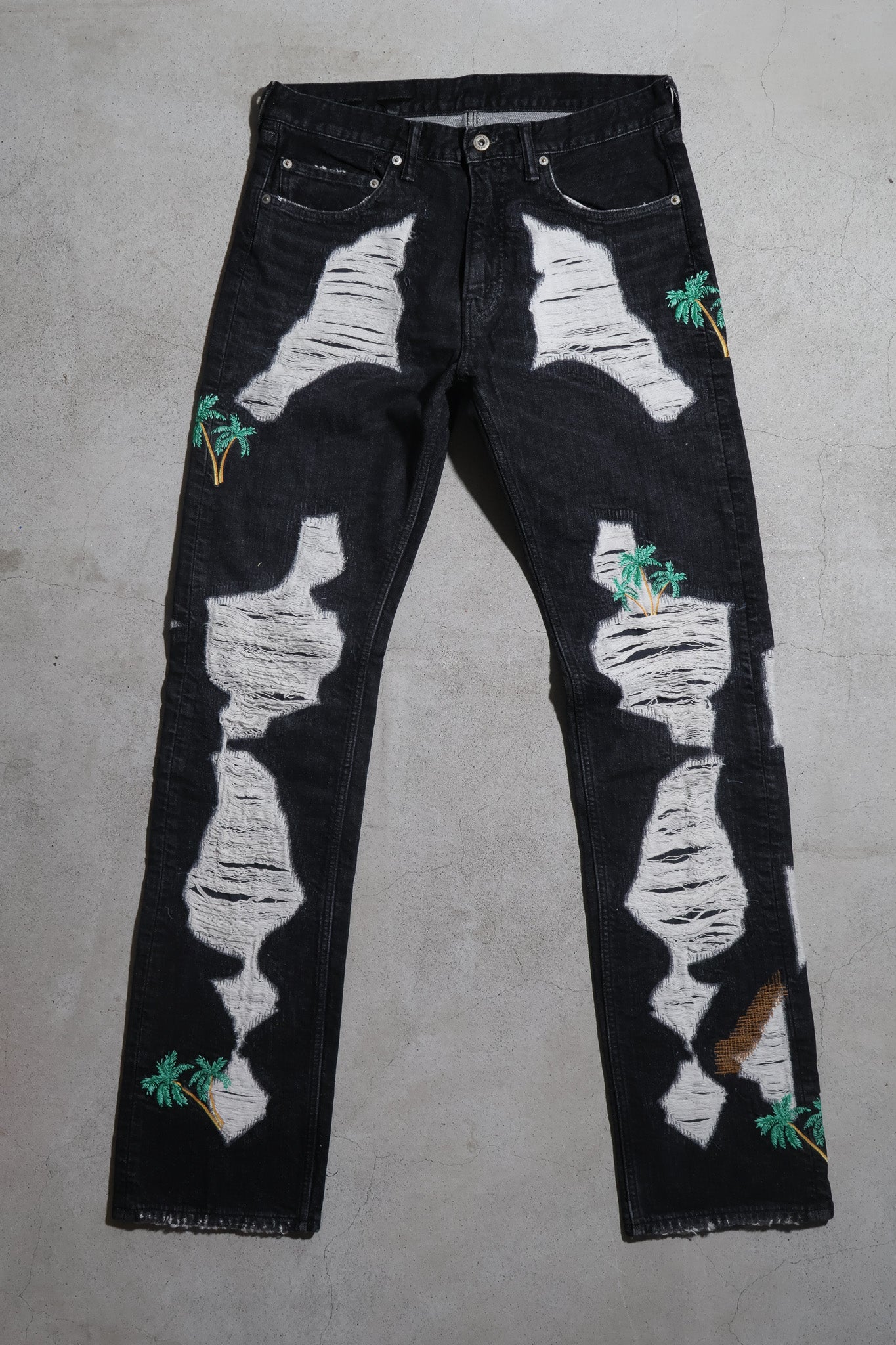 Vlone SS18 Black Palm Tree Denim