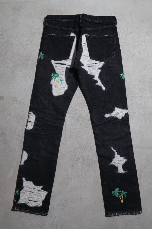 Vlone SS18 Black Palm Tree Denim
