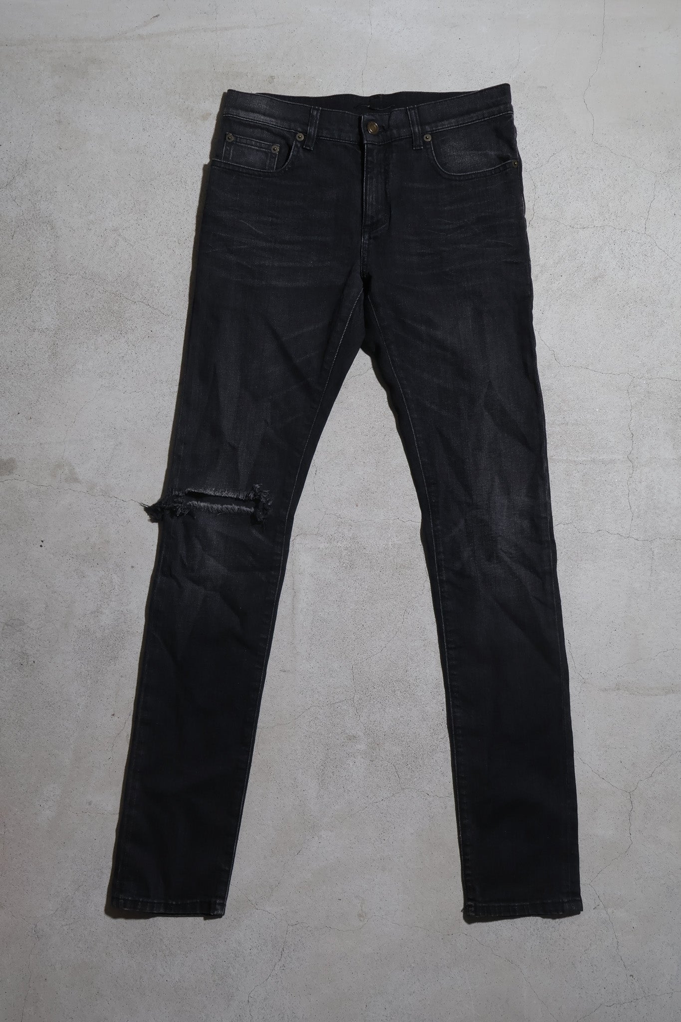 Saint Laurent AW16 Knife Cut Denim