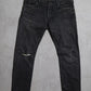 Balmain AW11 Distresed Whiskered Denim