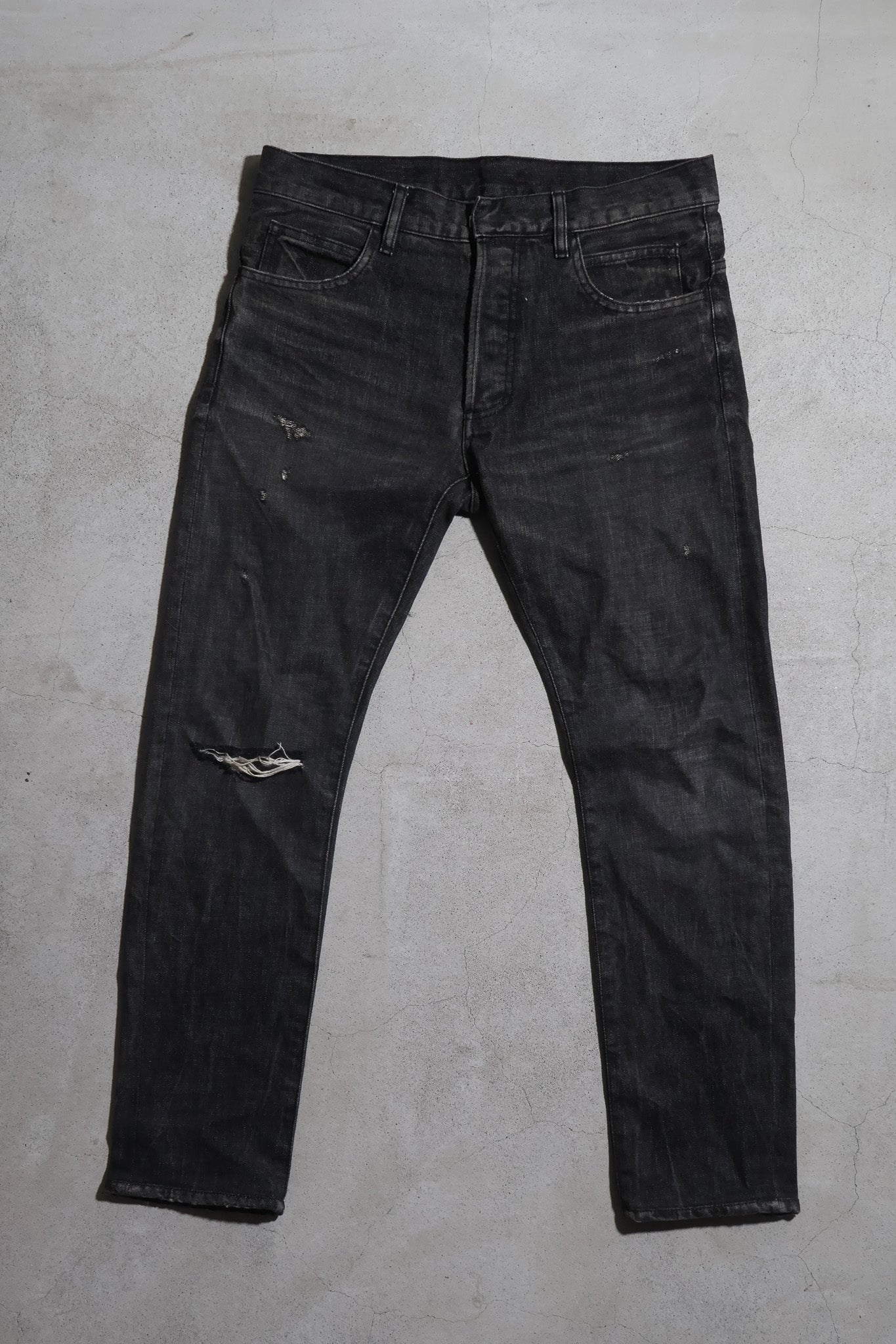 Balmain AW11 Distresed Whiskered Denim