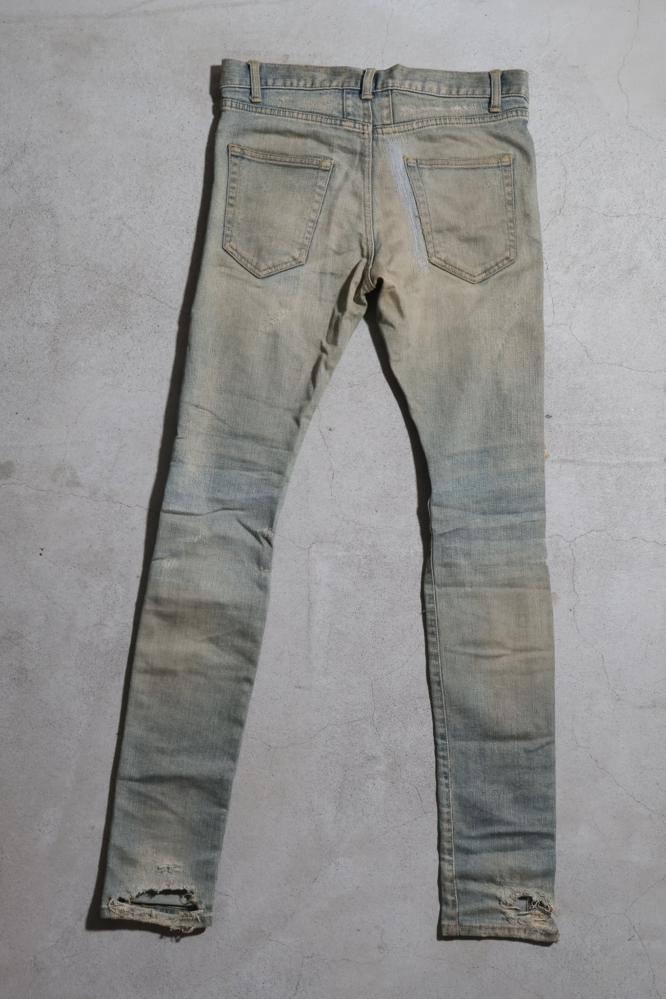 Saint Laurent AW13 Mudwash Crash Denim