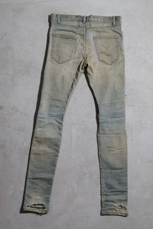 Saint Laurent AW13 Mudwash Crash Denim