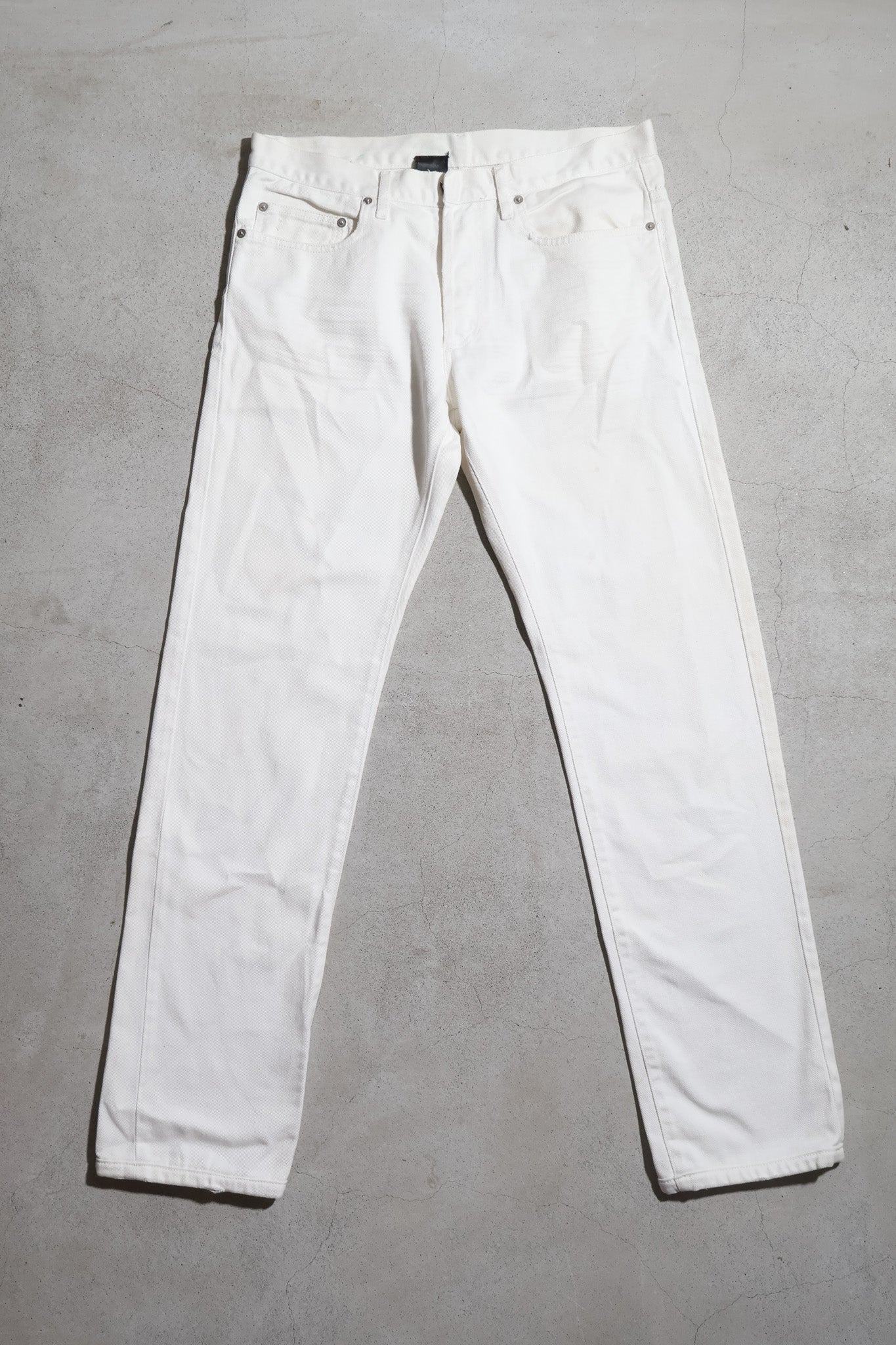 Dior homme SS05 Runway White Whiskered Denim