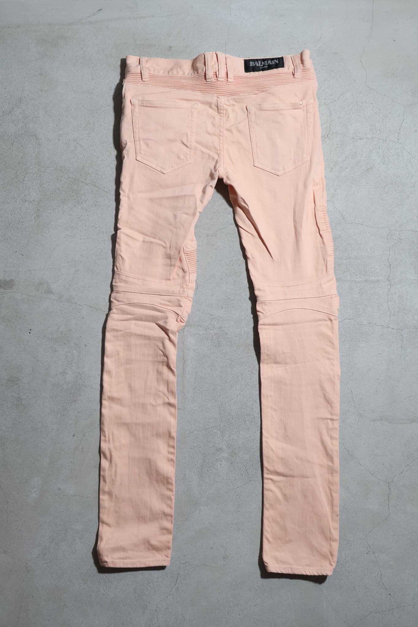 Balmain SS12 Pink Biker Denim