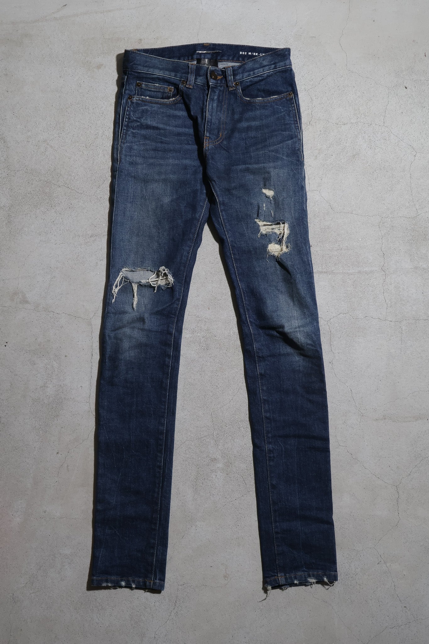 Saint Laurent SS19 D02 Crash Denim