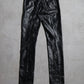 Saint Laurent SS14 Runway Faux Leather D05 Shiny Denim