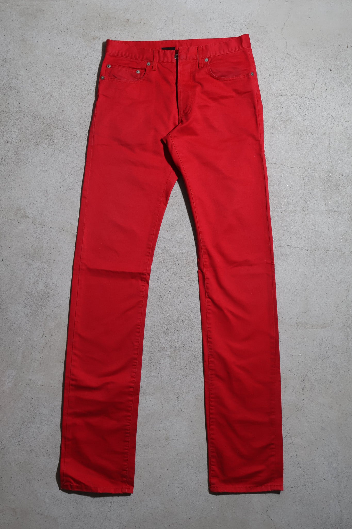 Dior Homme SS05 Runway Red Whiskered Denim