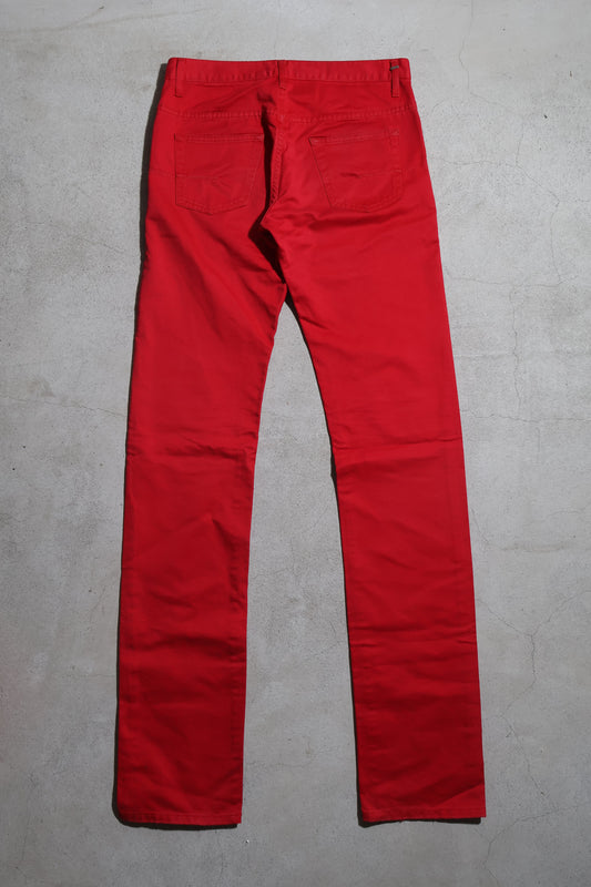 Dior Homme SS05 Runway Red Whiskered Denim