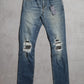 Saint Laurent SS17 Studded Distressed D02 Denim