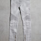 Balmain AW12 Marbled Biker Denim