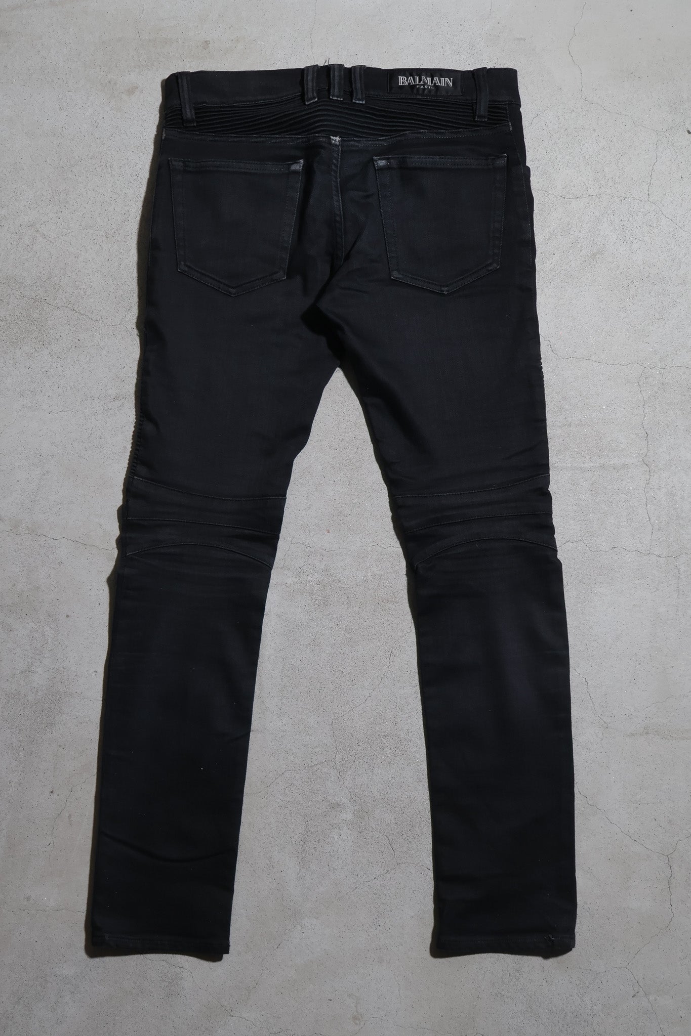 Balmain SS11 Campaign Eagle Coin Biker Denim