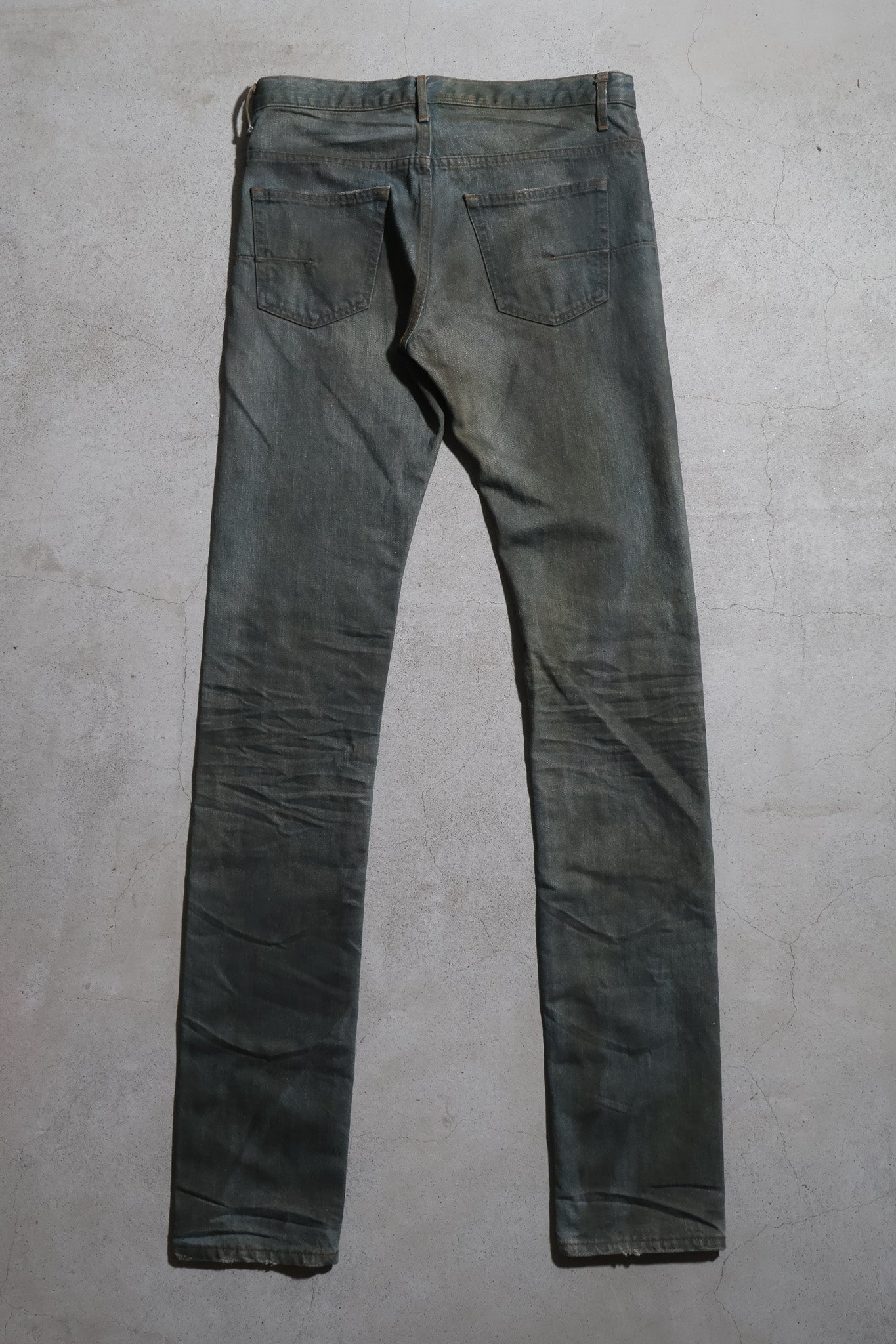 Dior Homme SS04 Strip Dirty Bleu Clair Denim