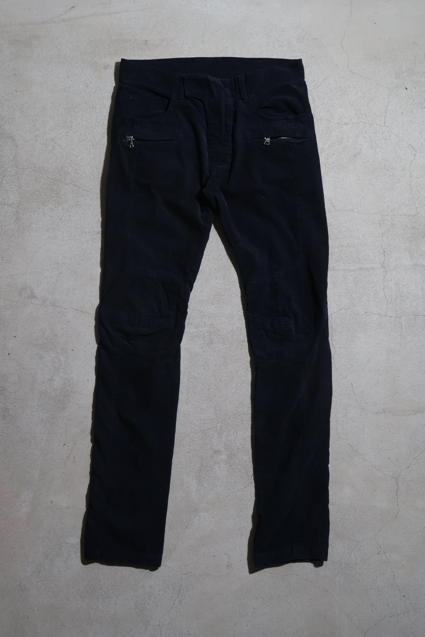 Balmain AW12 Corduroy Biker Denim