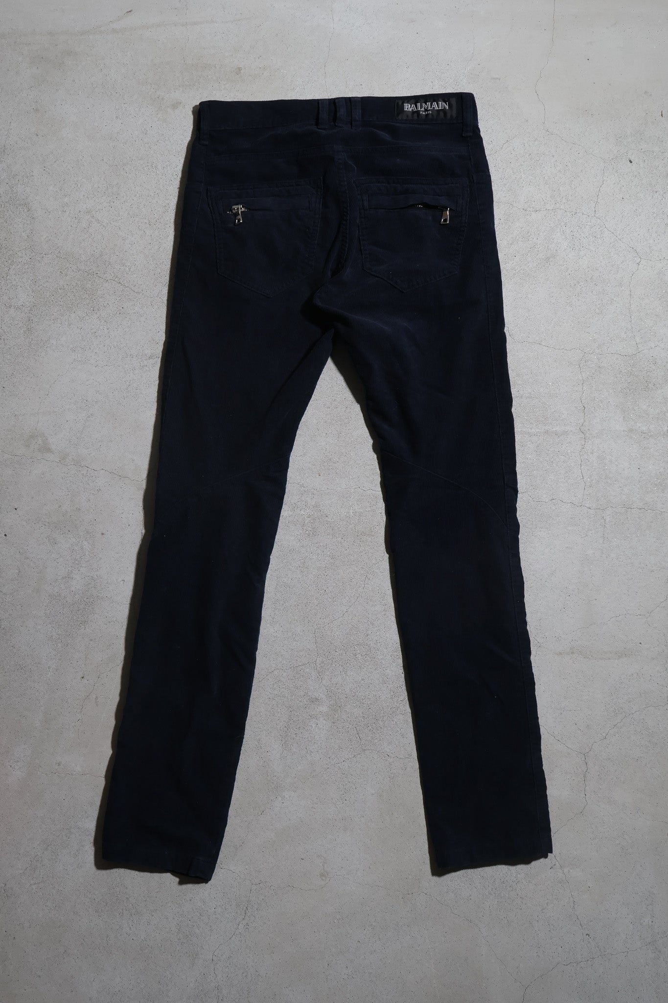 Balmain AW12 Corduroy Biker Denim