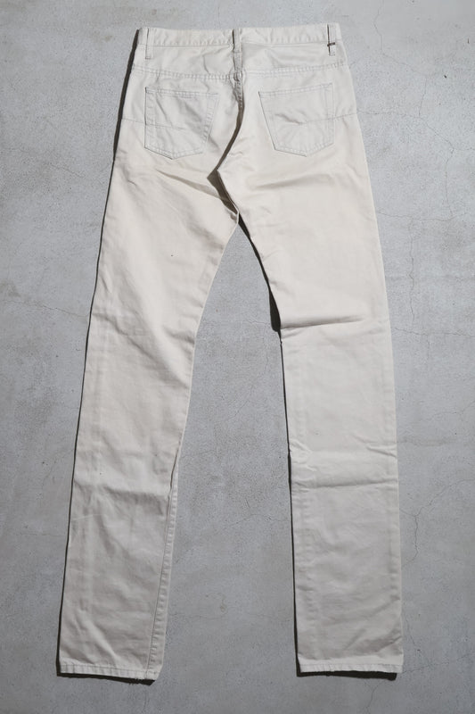Dior Homme SS05 Runway White Whiskered Denim