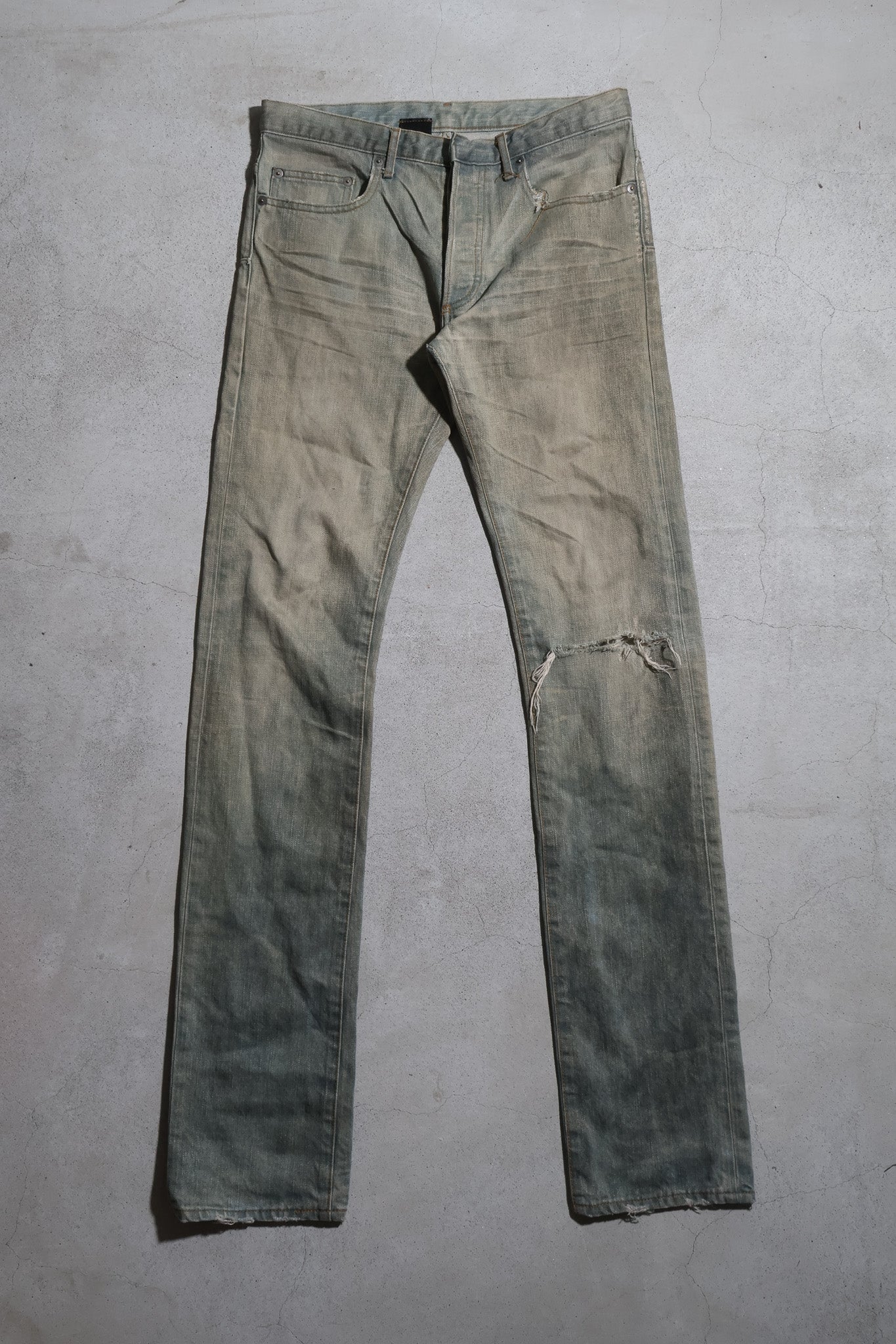 Dior Homme SS04 Dirty Bleu Clair Denim
