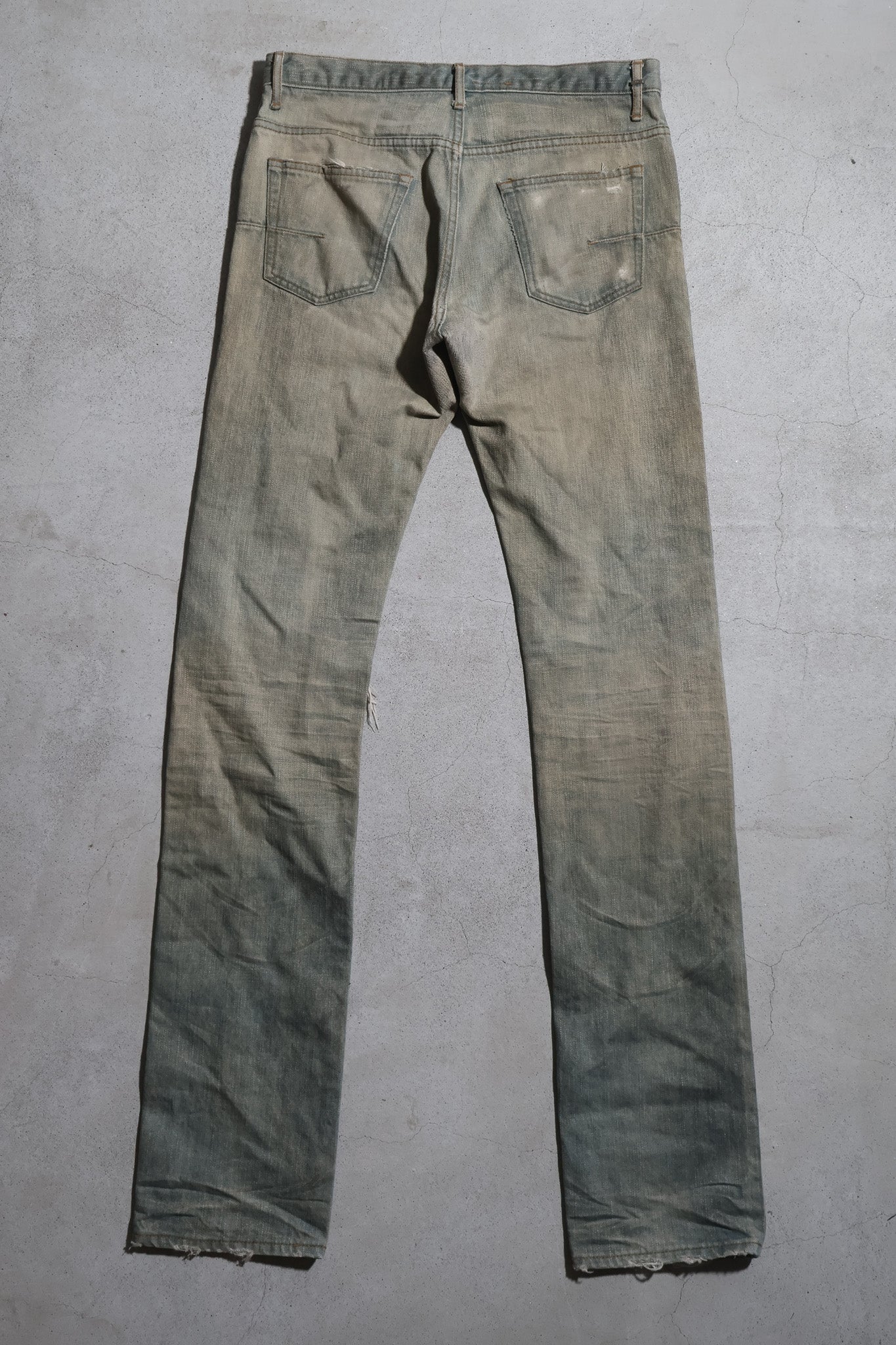 Dior Homme SS04 Dirty Bleu Clair Denim