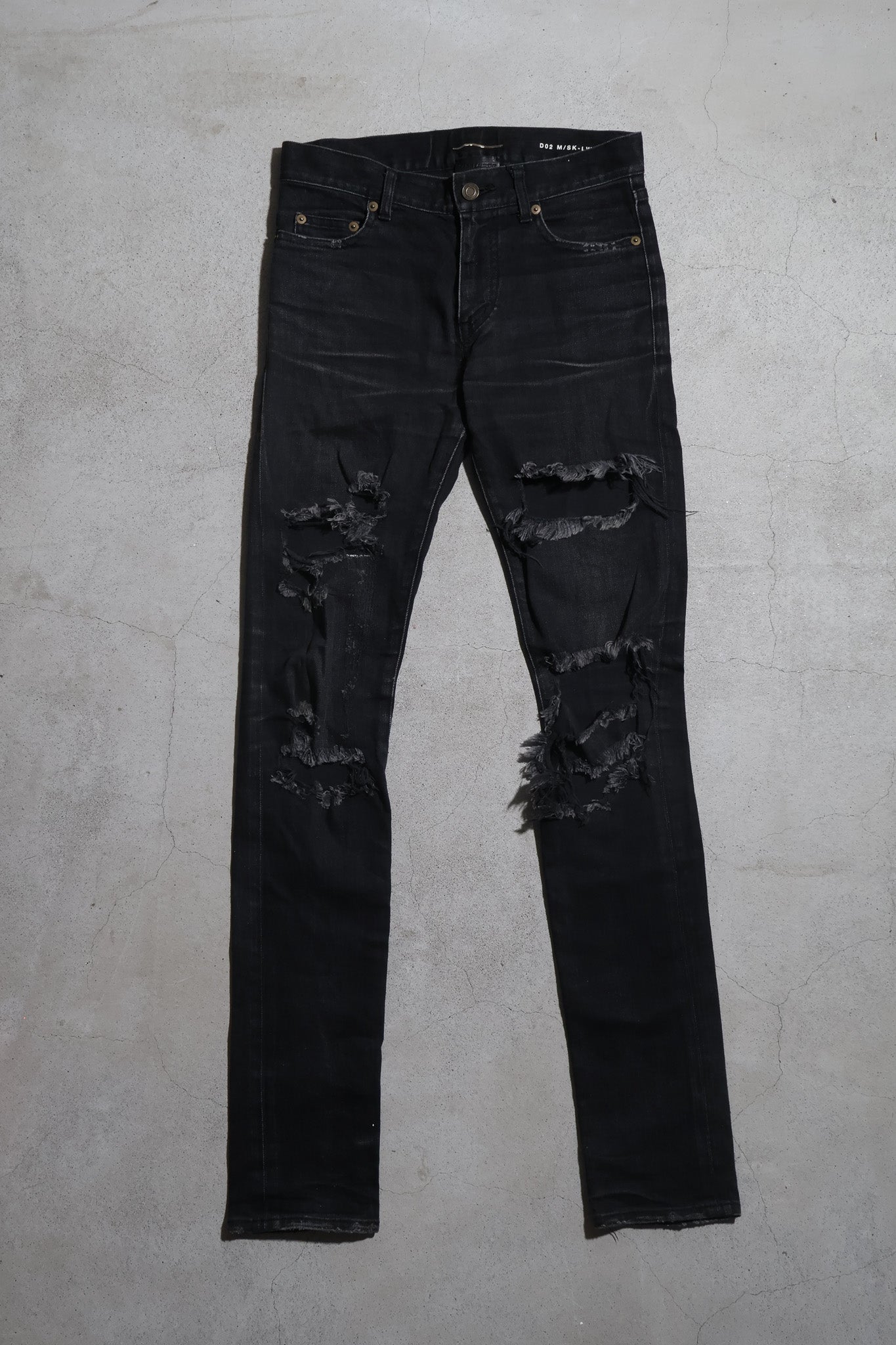 Saint Laurent AW15 D02 Crash Denim