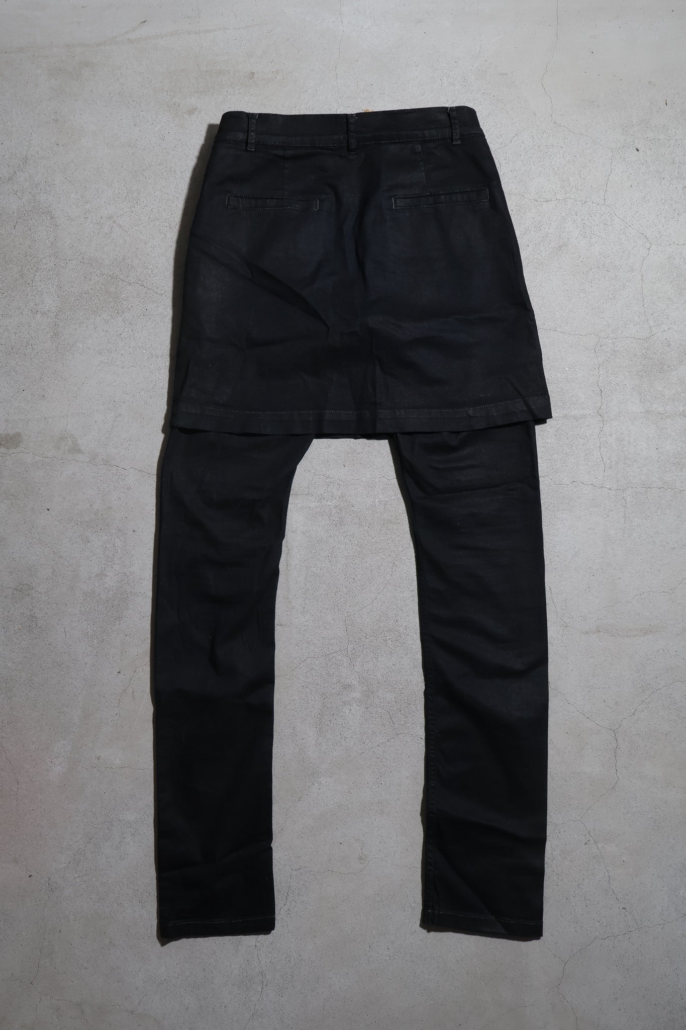 Rick Owens SS14 Waxed Kilt Denim