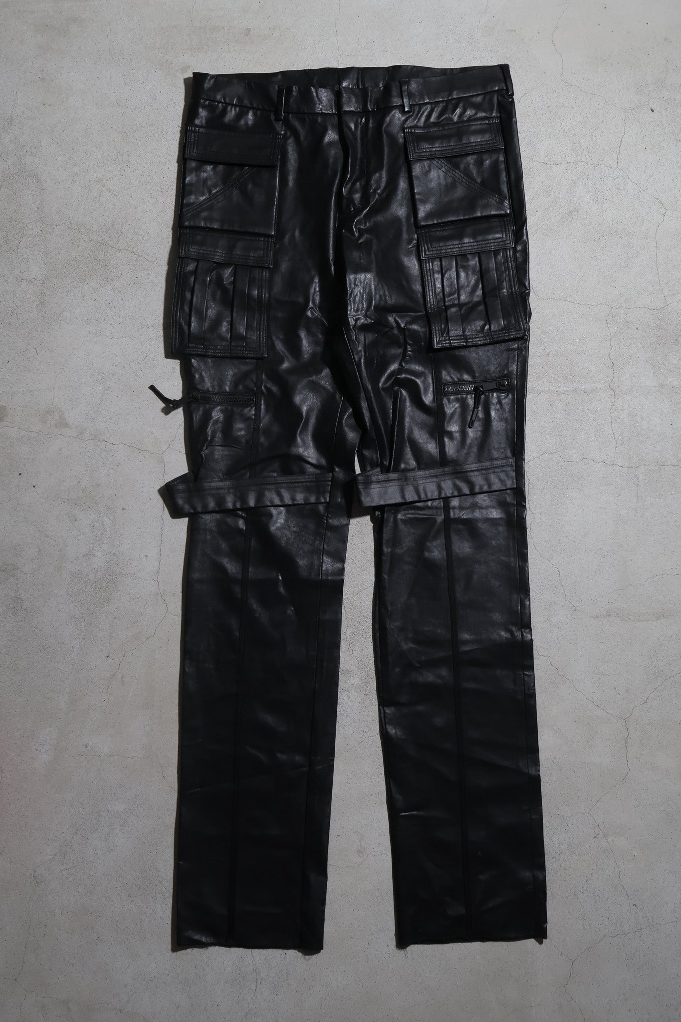 Dior Homme AW03 PVC Luster Runway Cargo Pants
