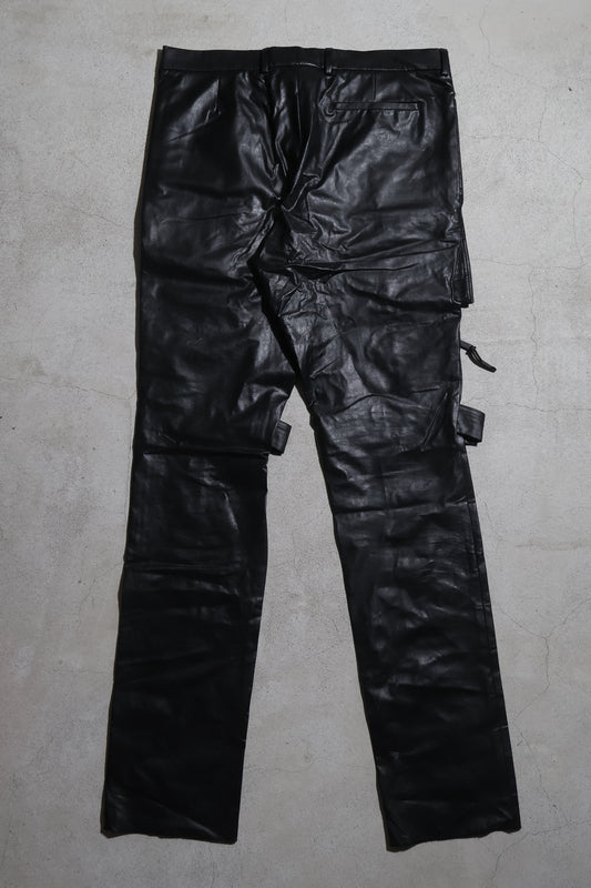 Dior Homme AW03 PVC Luster Runway Cargo Pants