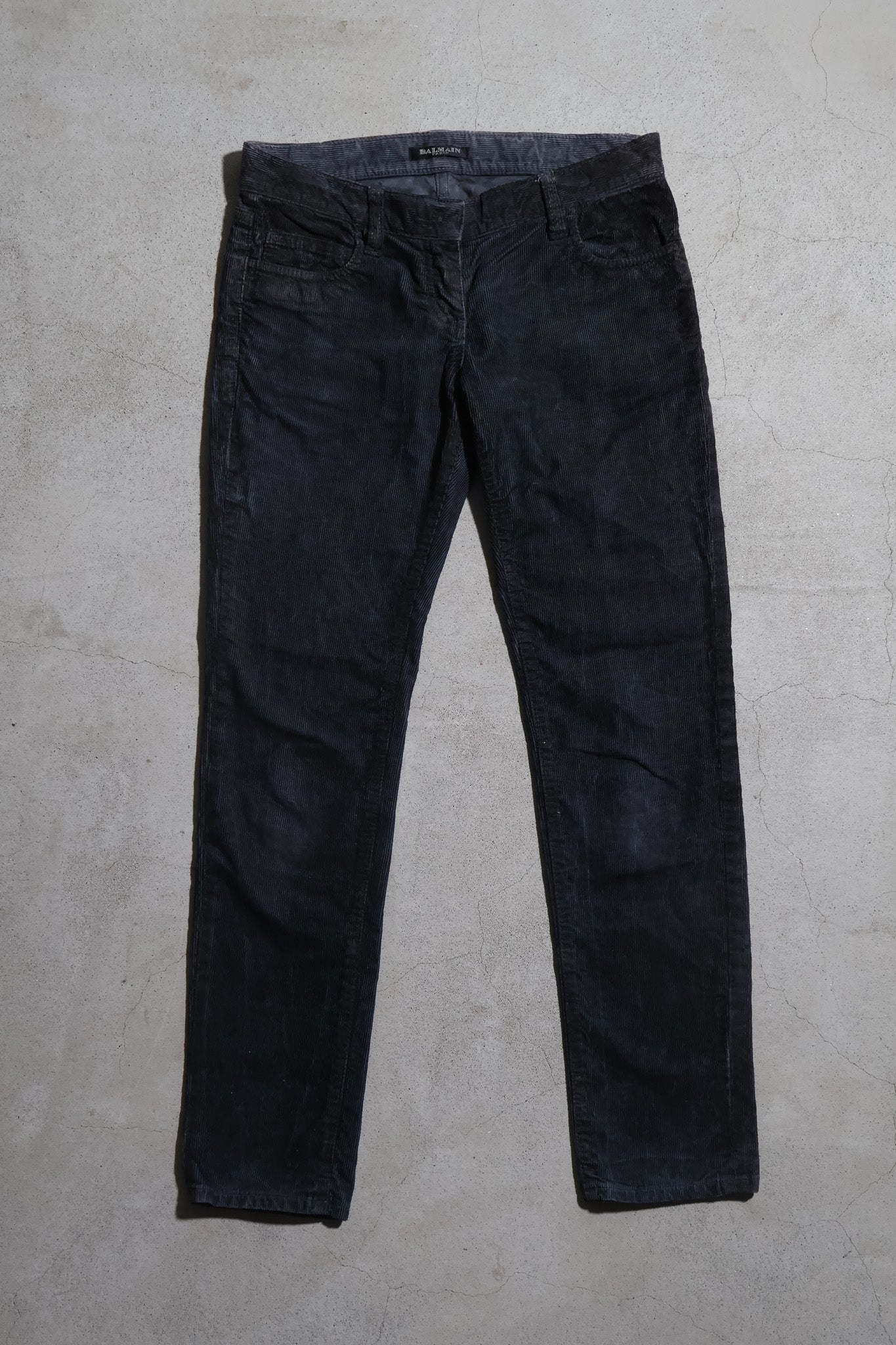 Balmain AW11 Coated Corduroy Pants