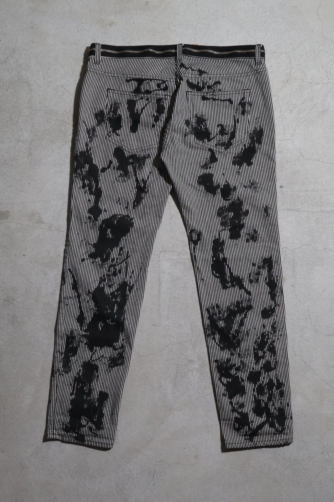 Balmain SS11 Runway Paint Splatter Denim