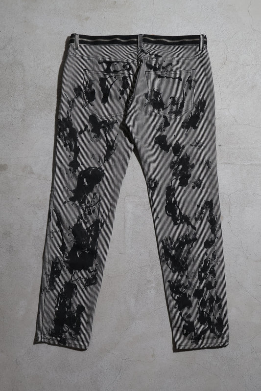 Balmain SS11 Runway Paint Splatter Denim
