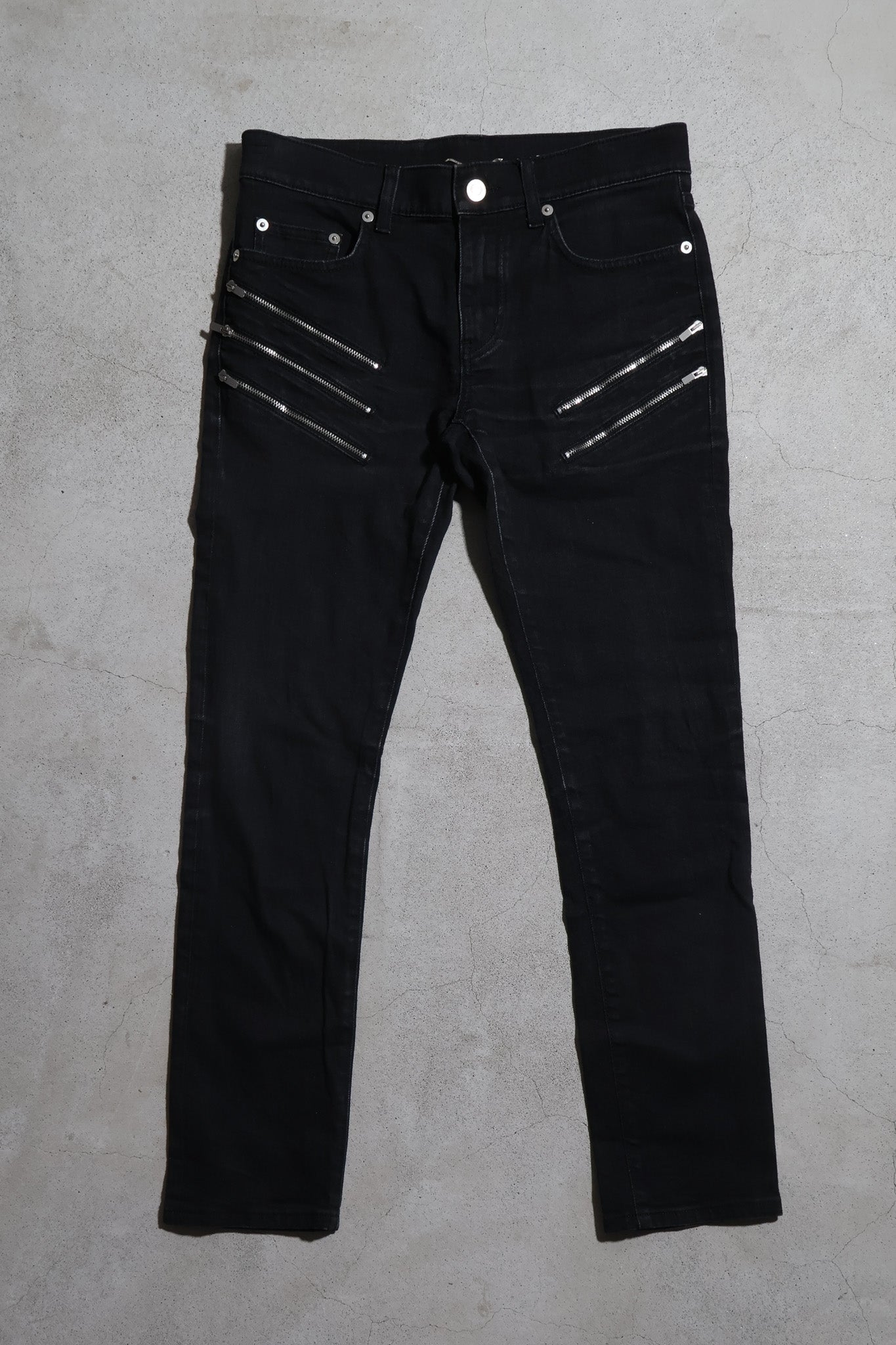 Saint Laurent AW15 Multi-Zip Denim
