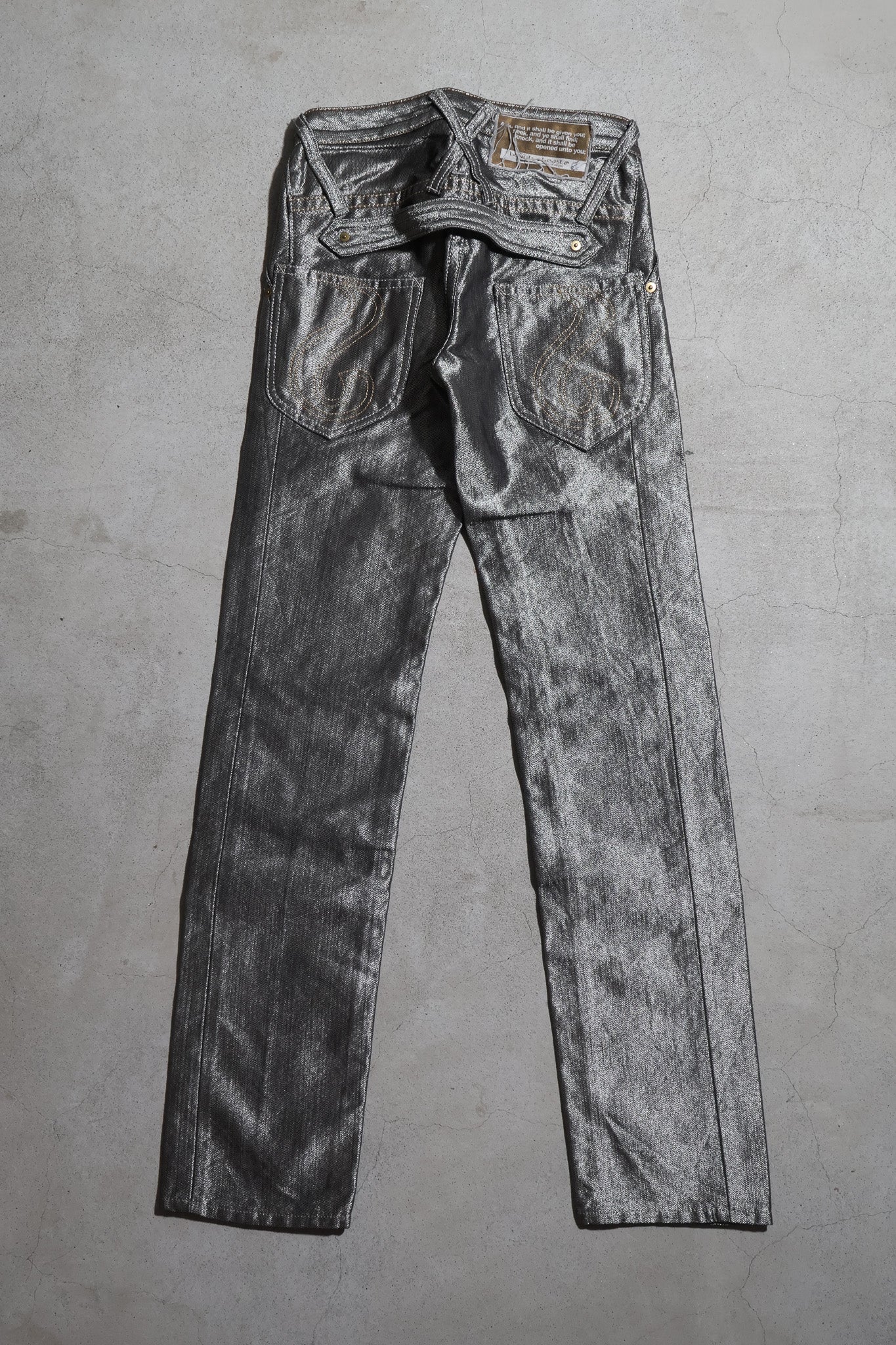Beauty:Beast Silver Coated Denim