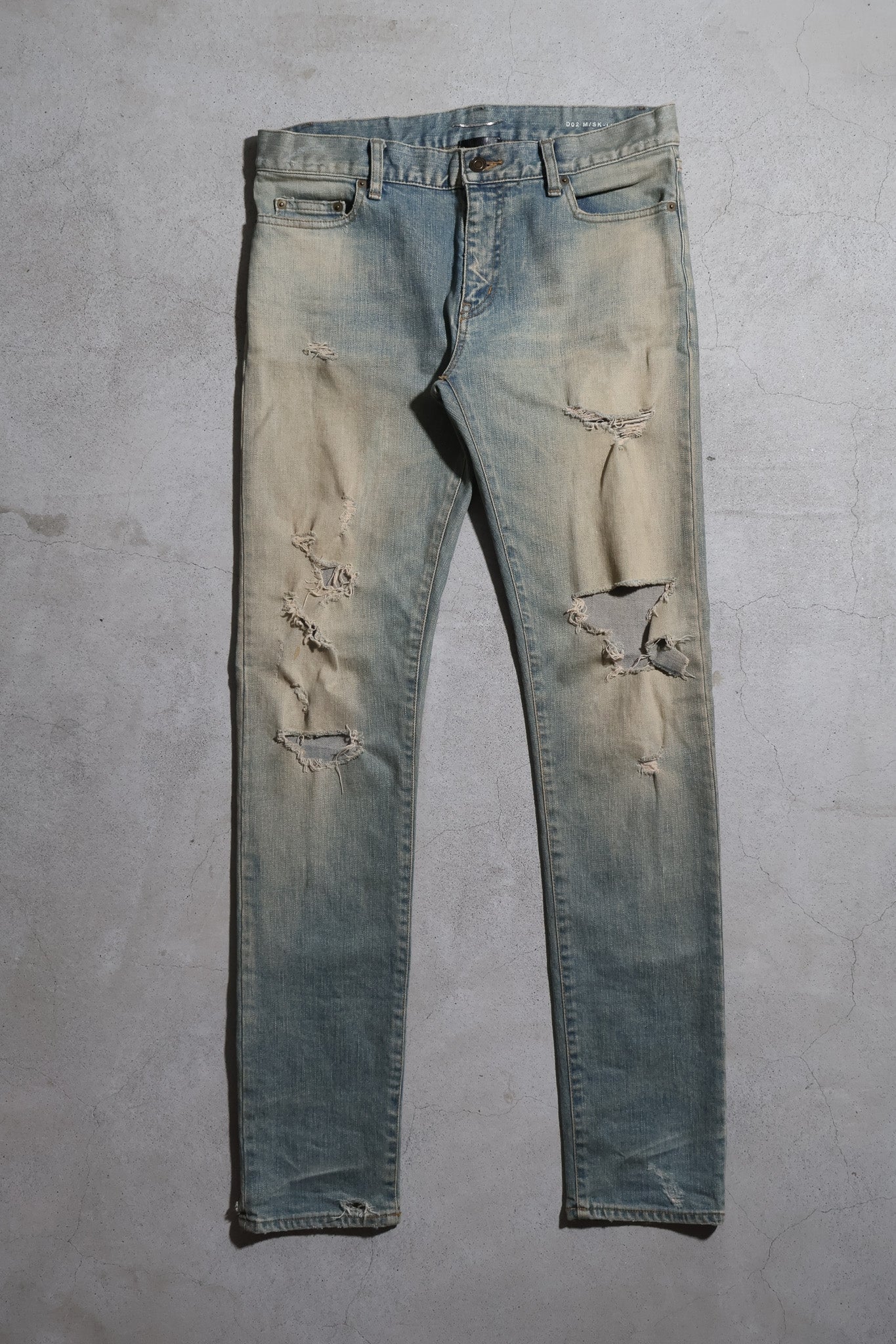 Saint Laurent AW15 Crash Denim