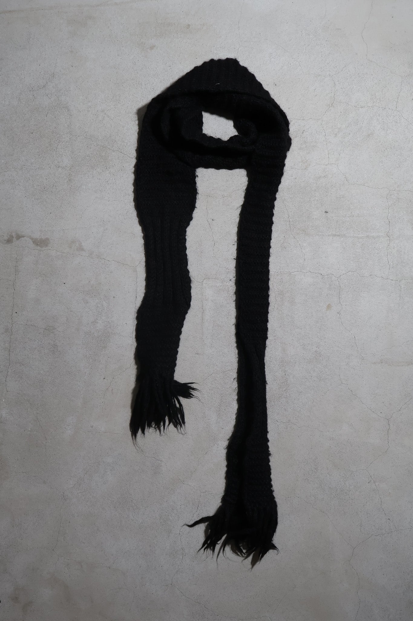 Dior Homme AW05 Mohair Fringe Scarf