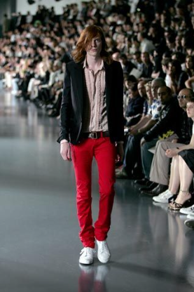 Dior Homme SS05 Runway Red Whiskered Denim