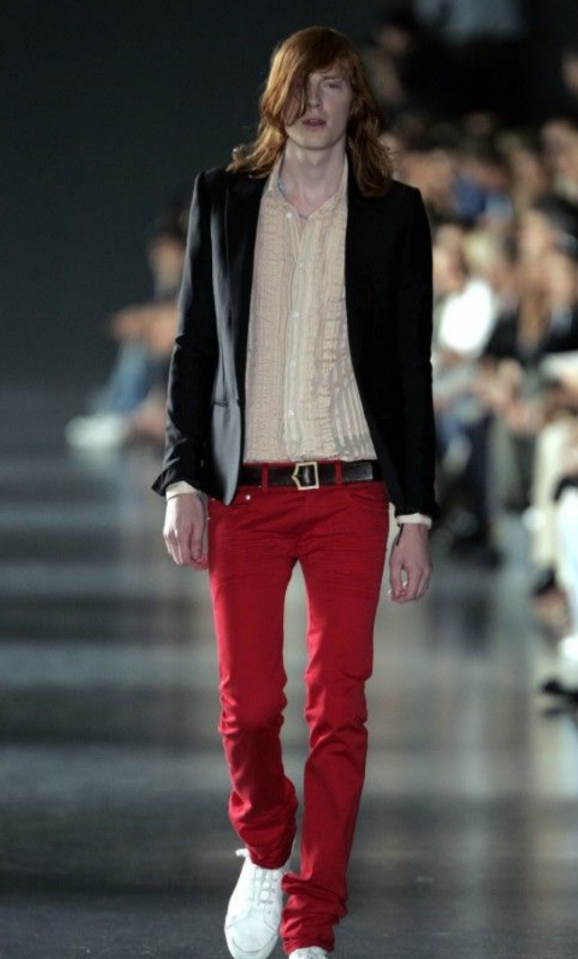 Dior Homme SS05 Runway Red Whisker Pants