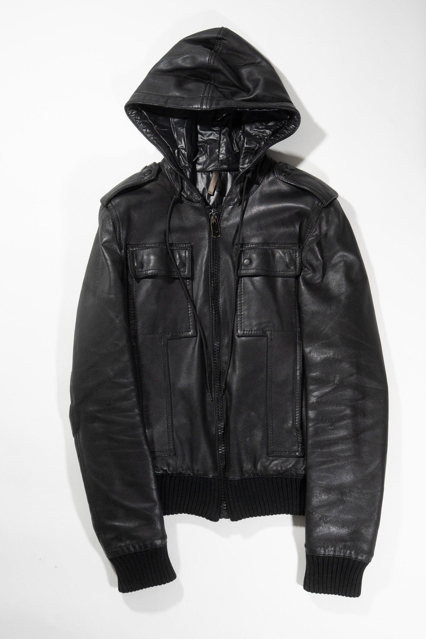 Dior Homme AW07 Hooded Leather Jacket