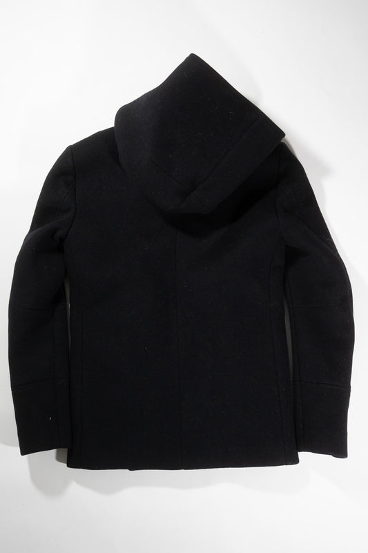 Balmain AW15 Hooded Wool Coat