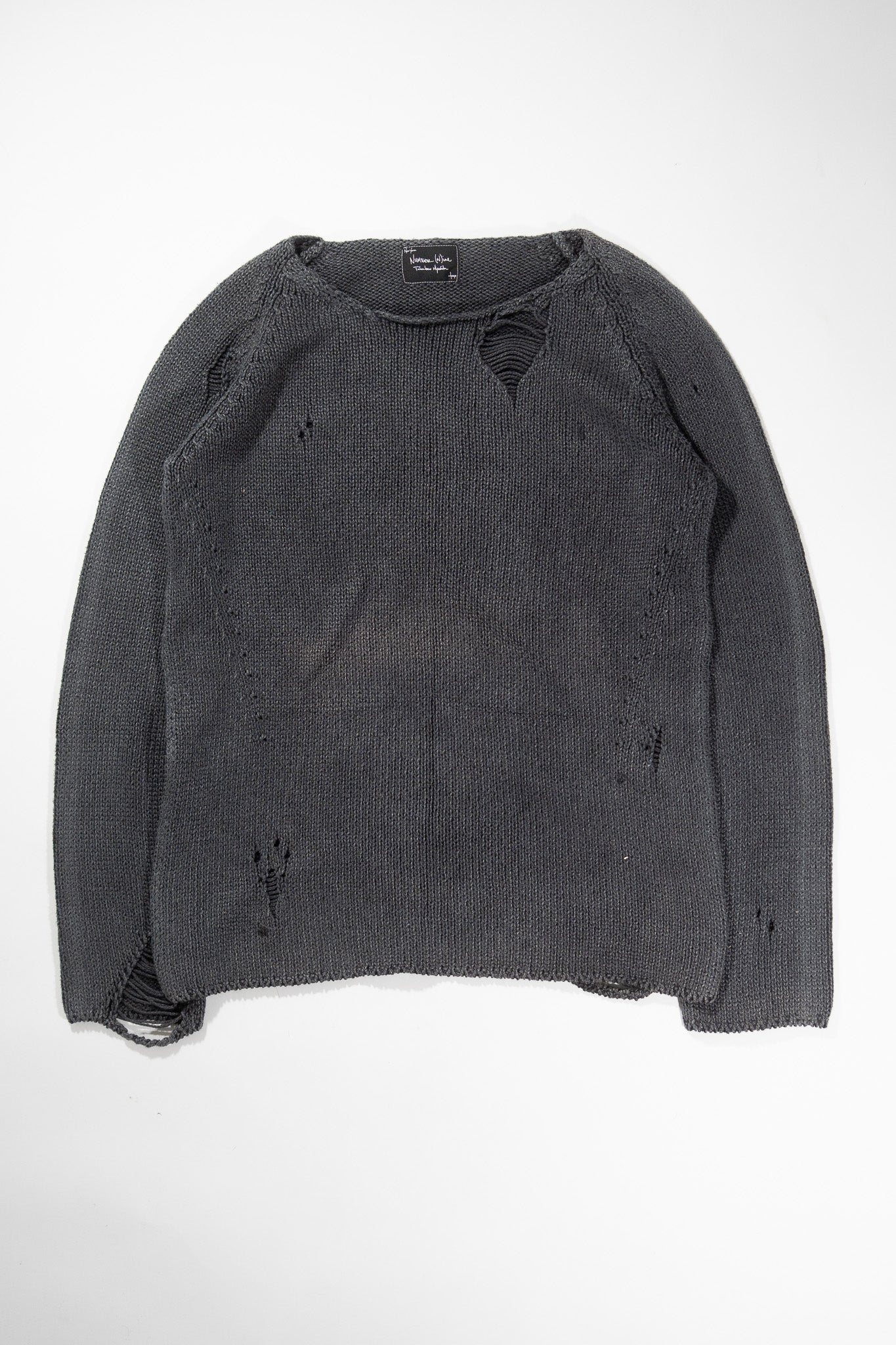 Number (N)ine AW07 Distressed Knit Sweater