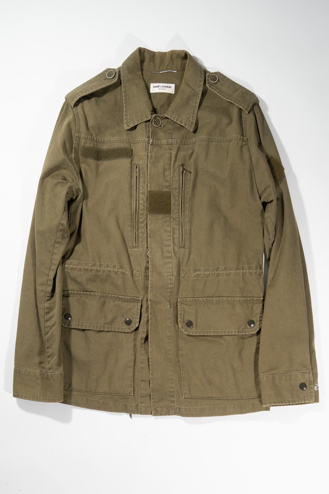 Saint Laurent Paris SS16 Military Jacket