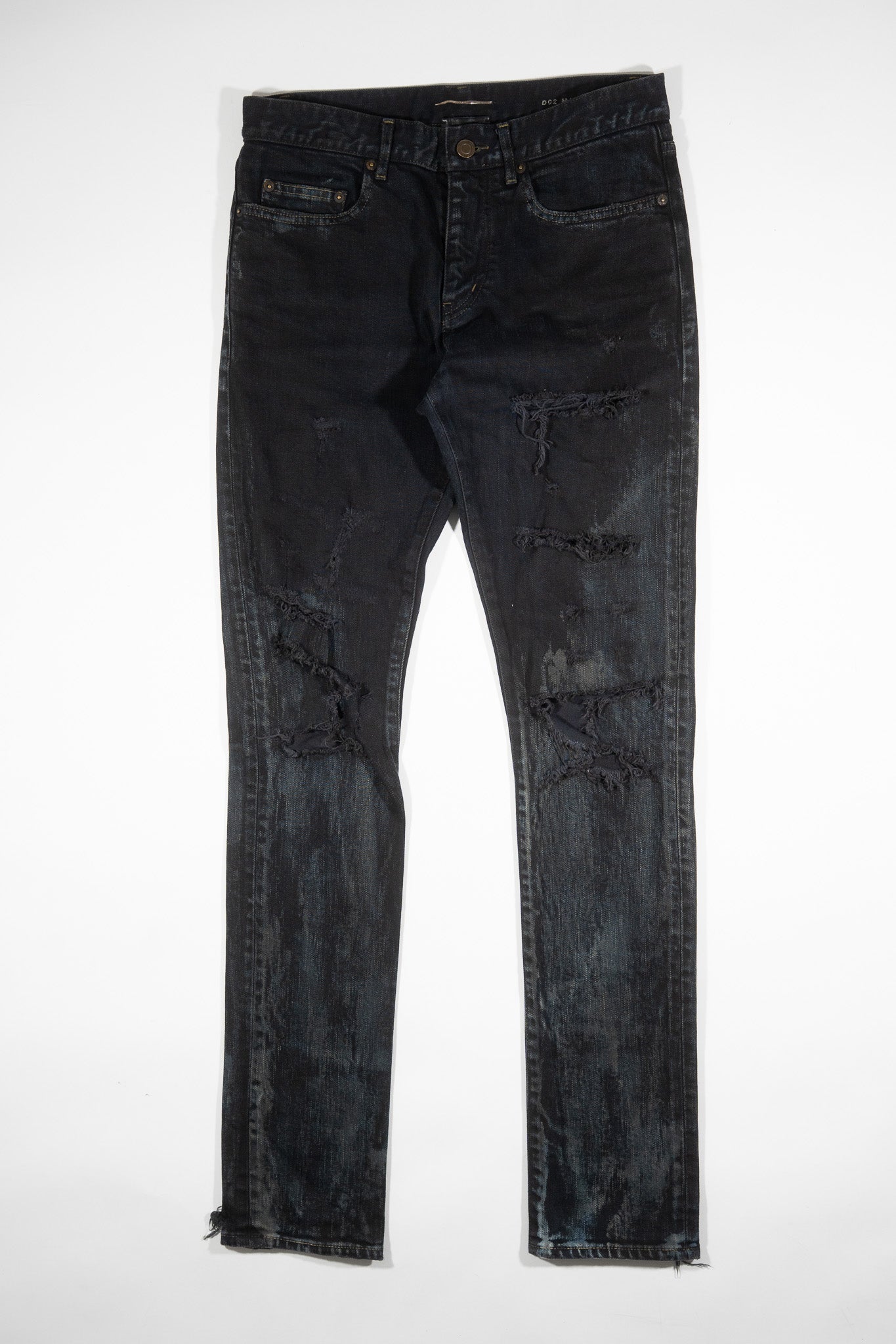 Saint Laurent AW14 Oil Spill Crash Denim