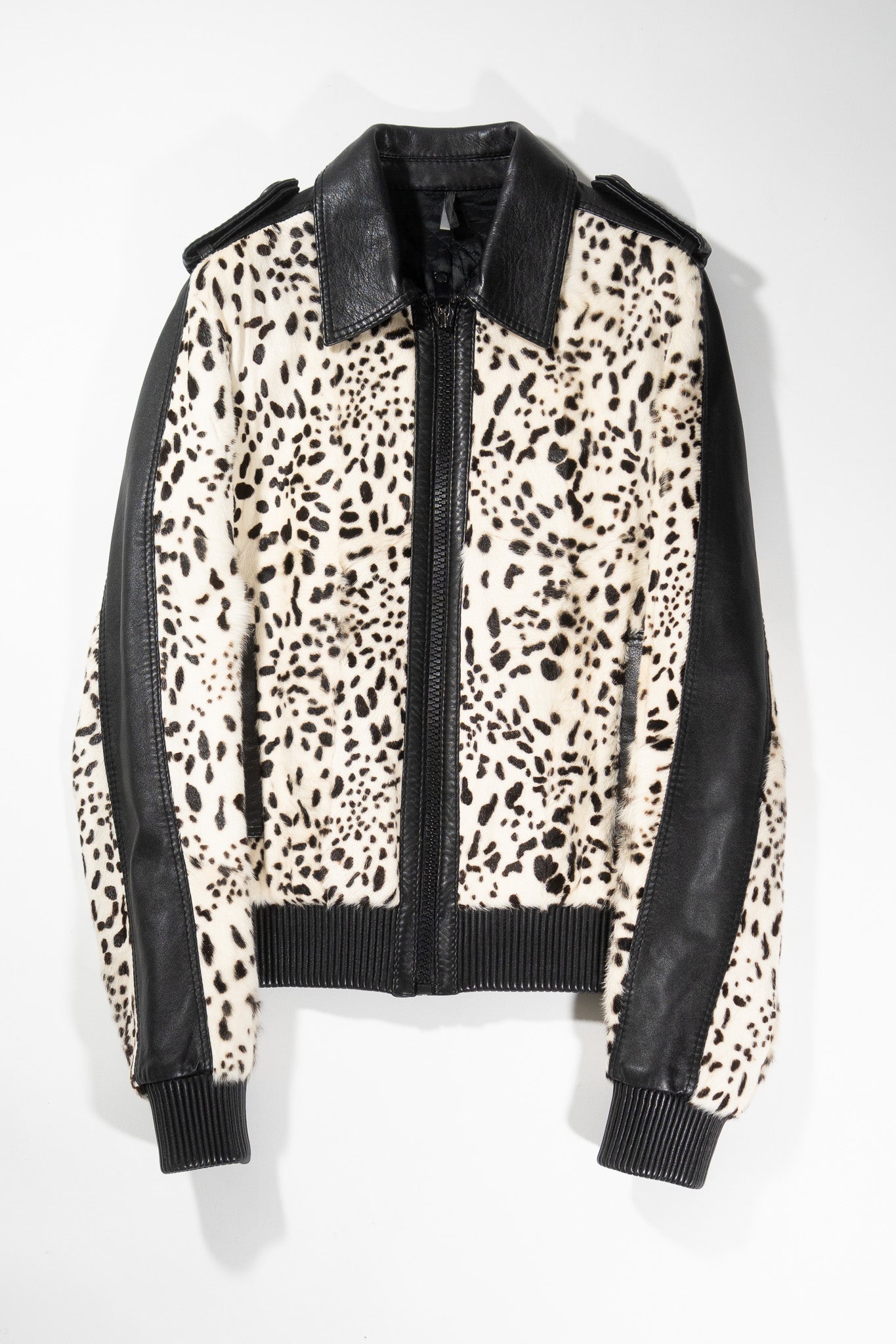 Dior Homme AW05 Runway Sample Fur Leather Jacket