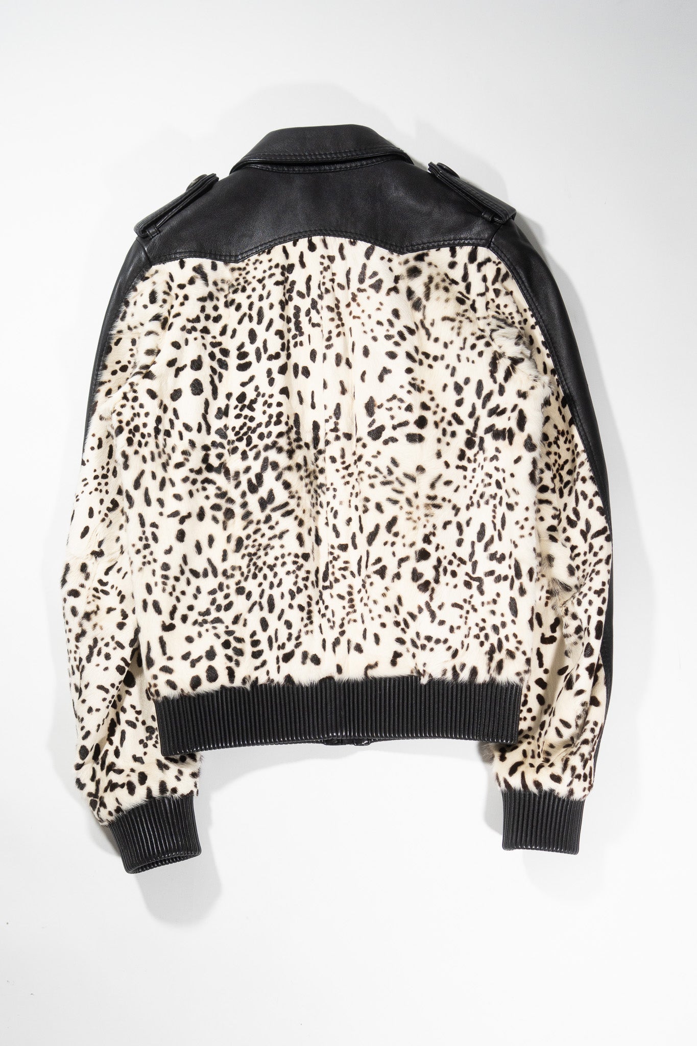 Dior Homme AW05 Runway Sample Fur Leather Jacket