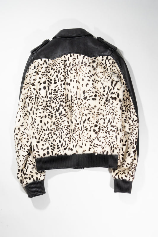Dior Homme AW05 Runway Sample Fur Leather Jacket