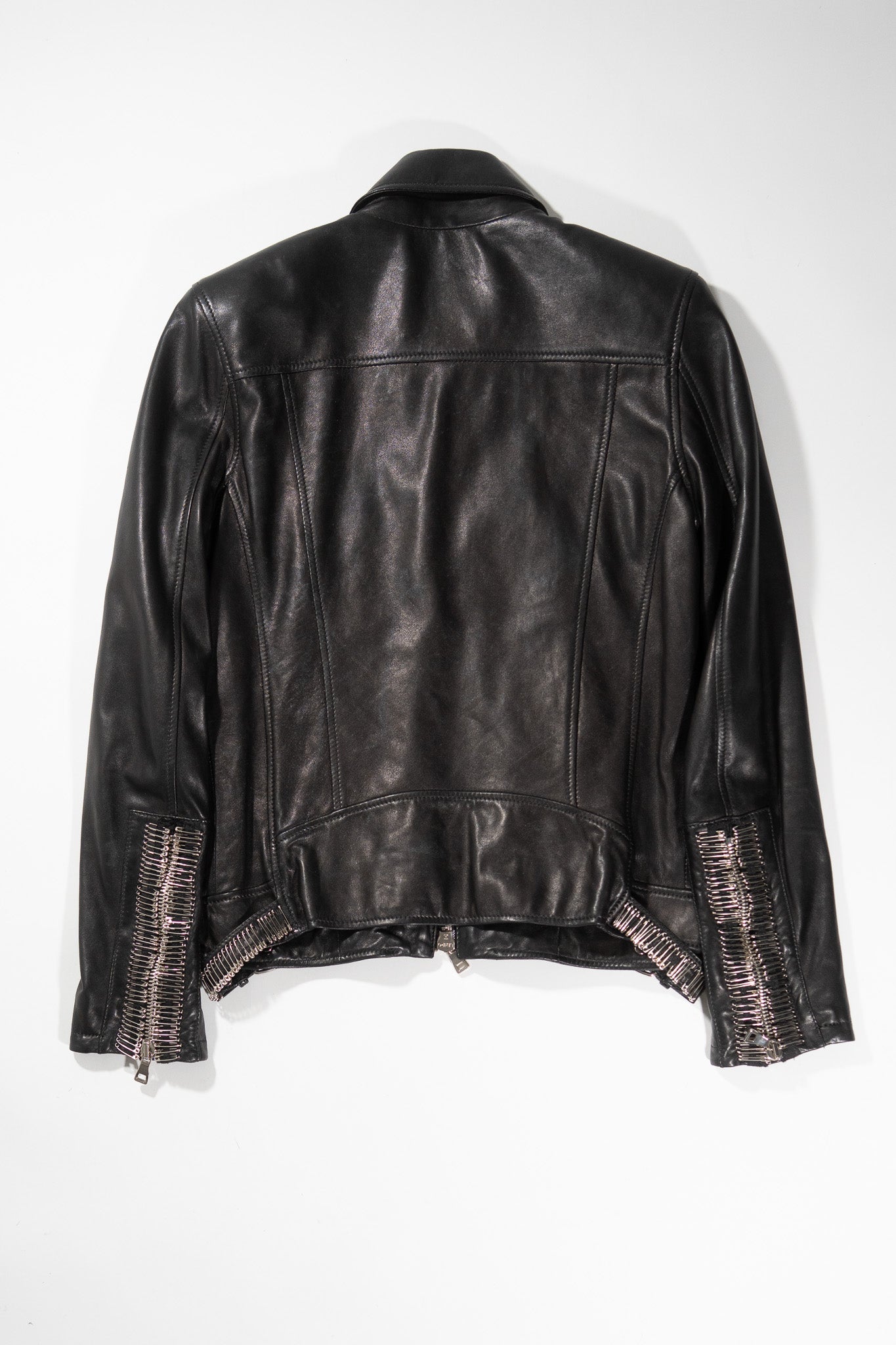 Balmain SS11 Safety Pin Leather Jacket