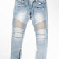 Balmain SS11 Eagle Coin Biker Denim