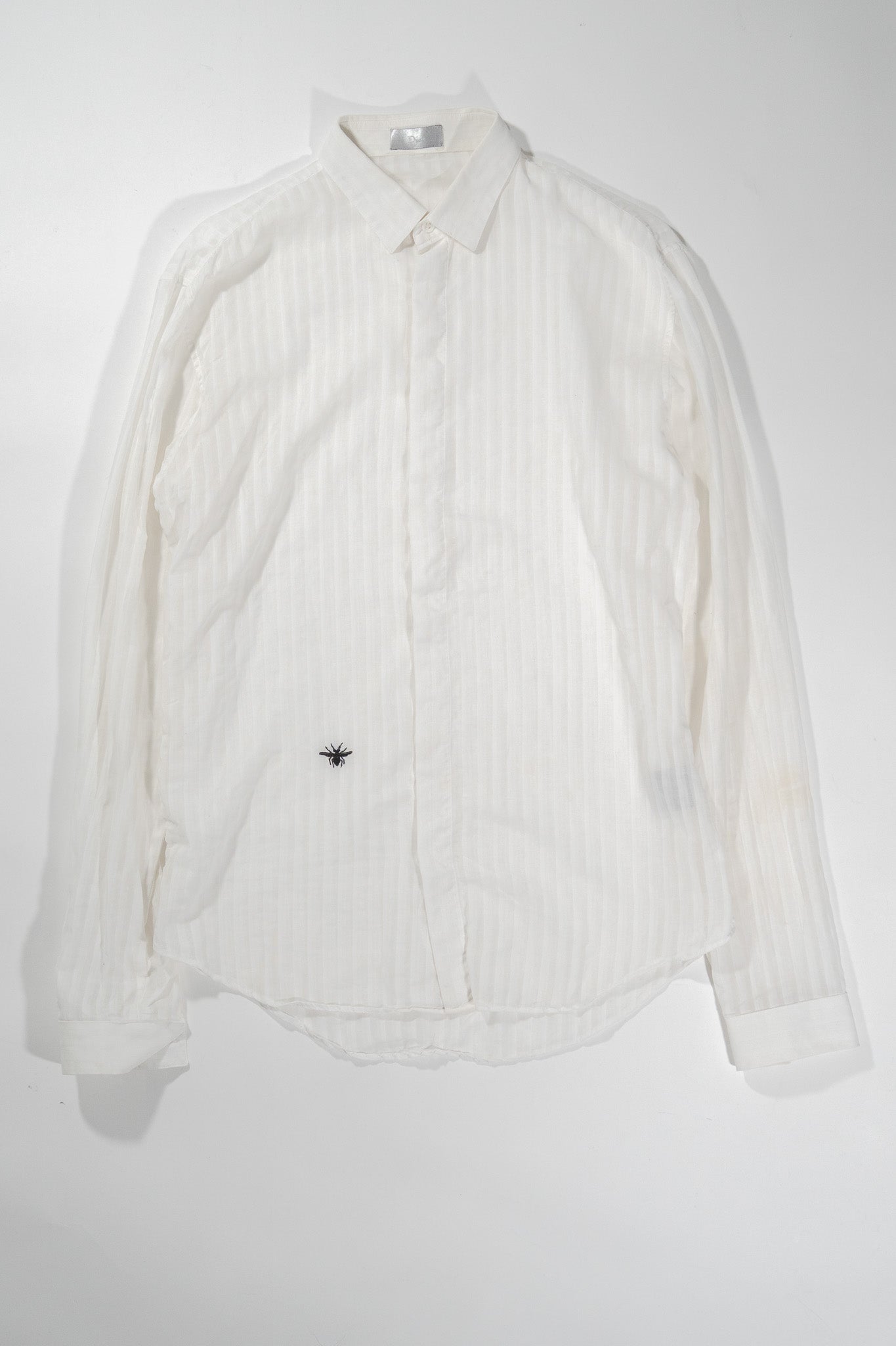 Dior Homme SS05 Striped Sheer Runway Bee Shirt