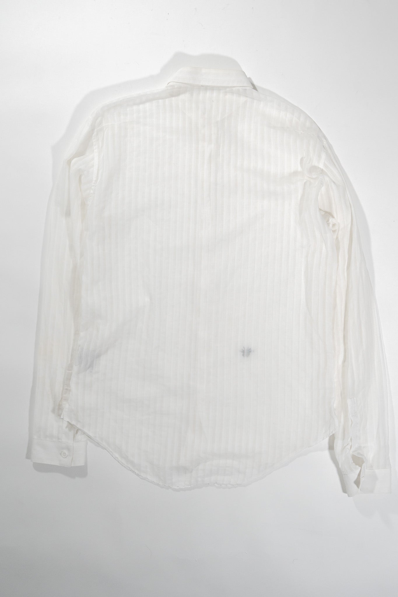 Dior Homme SS05 Striped Sheer Runway Bee Shirt