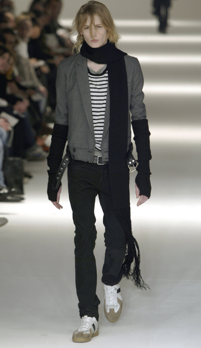 Dior Homme AW04 VOTC Runway Fringe Scarf