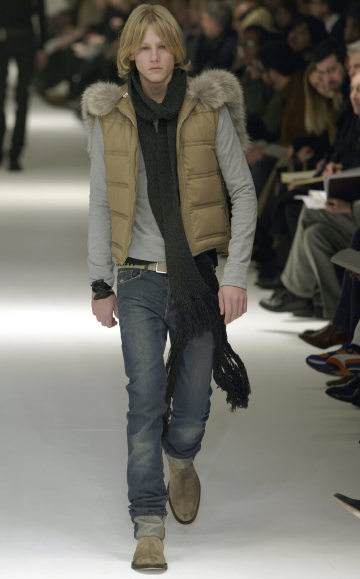 Dior Homme AW04 VOTC Runway Coyote Fur Vest